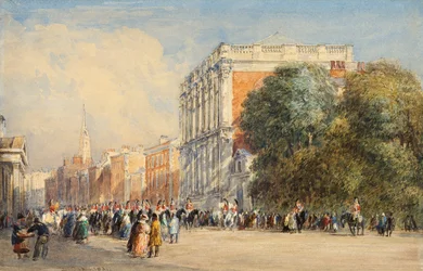 Altes Whitehall mit den Life Guards, 1831